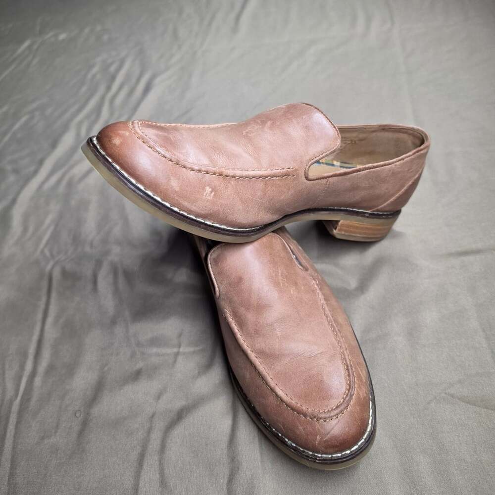 Sperry Top-Sider Women's Leather Loafers Brown Slip On Block Heel Size 8